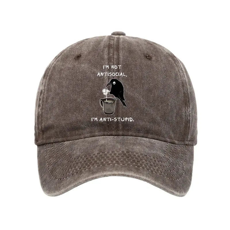 Vintage Crow Cap for Vacation