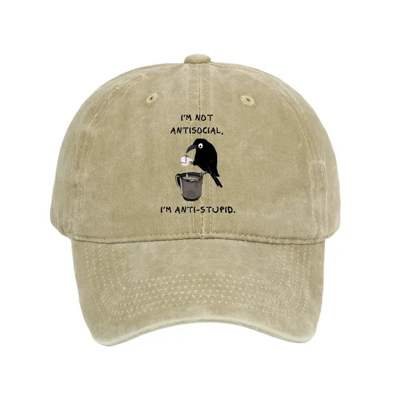 Unisex Washed Cap for Gift Idea