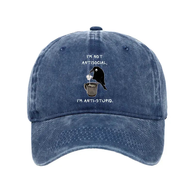 Vintage Crow Cap for Vacation