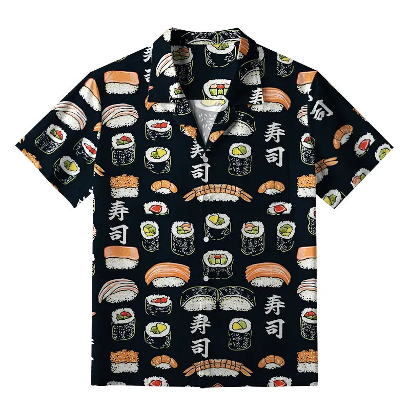 Kyoto-Lion Delicious Sushi Aloha Hawaiian Shirt