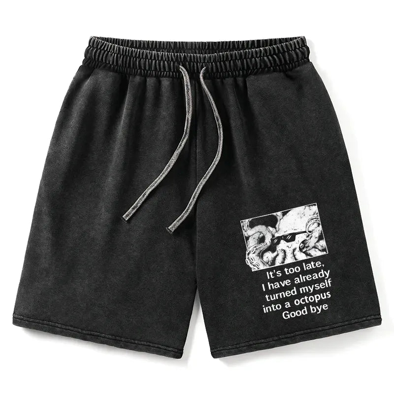 Japanese Octopus Meme Shorts for Summer