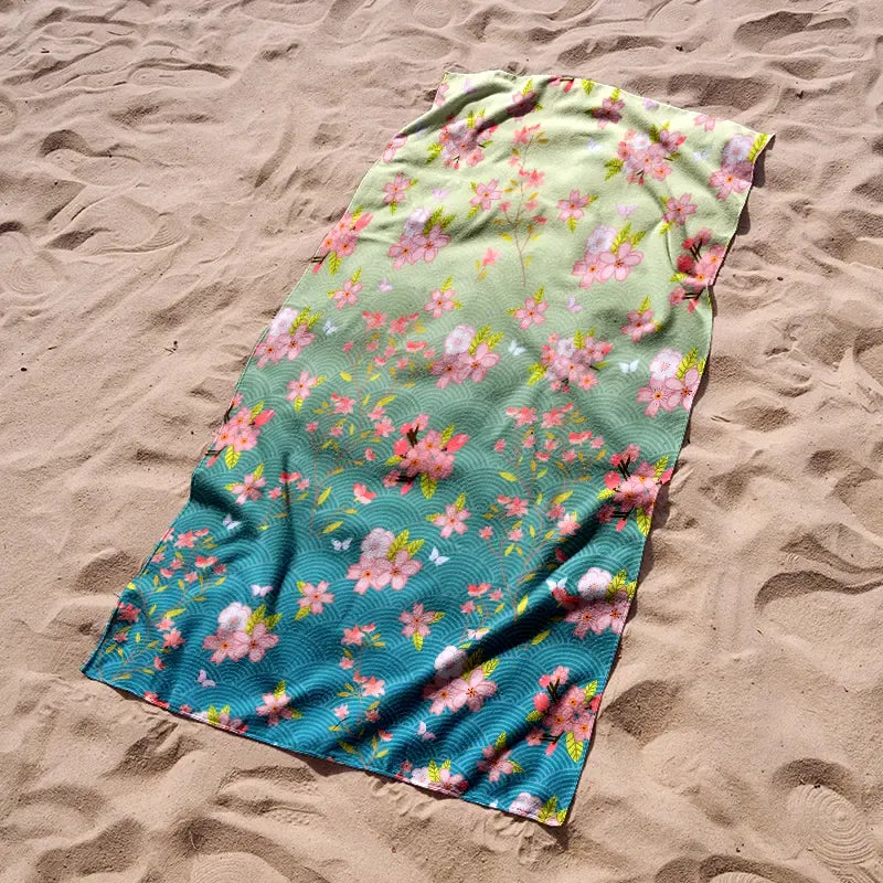 Best Seller Sakura Microfiber Beach Towel