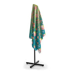 Kyoto-Lion Sakura Blossom Waves Beach Towel