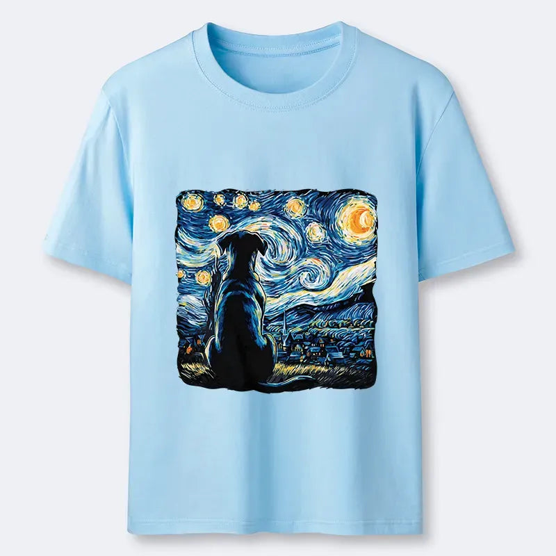 Kyoto-Lion Starry Night Dog Classic T-Shirt