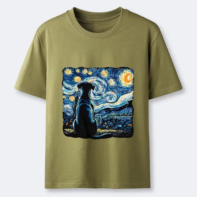 Kyoto-Lion Starry Night Dog Classic T-Shirt