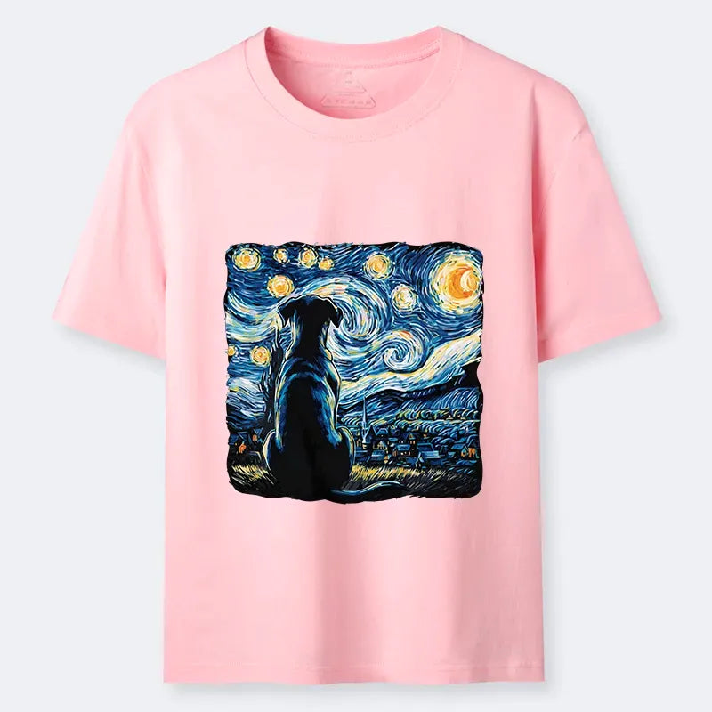 Unisex Japanese Starry Night T-Shirt Trendy