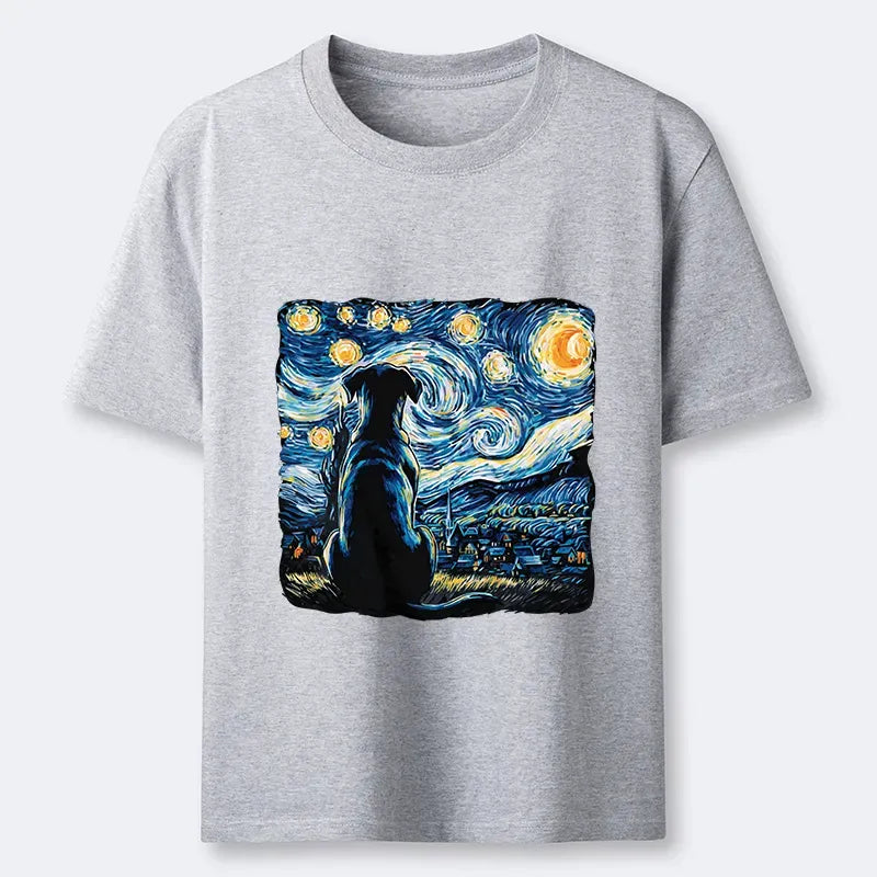Kyoto-Lion Starry Night Dog Classic T-Shirt