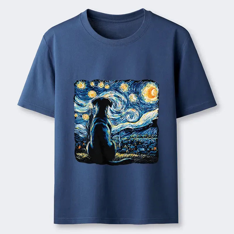 Unisex Japanese Starry Night T-Shirt Trendy