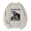 Vintage washed Japanese meme sweatshirt