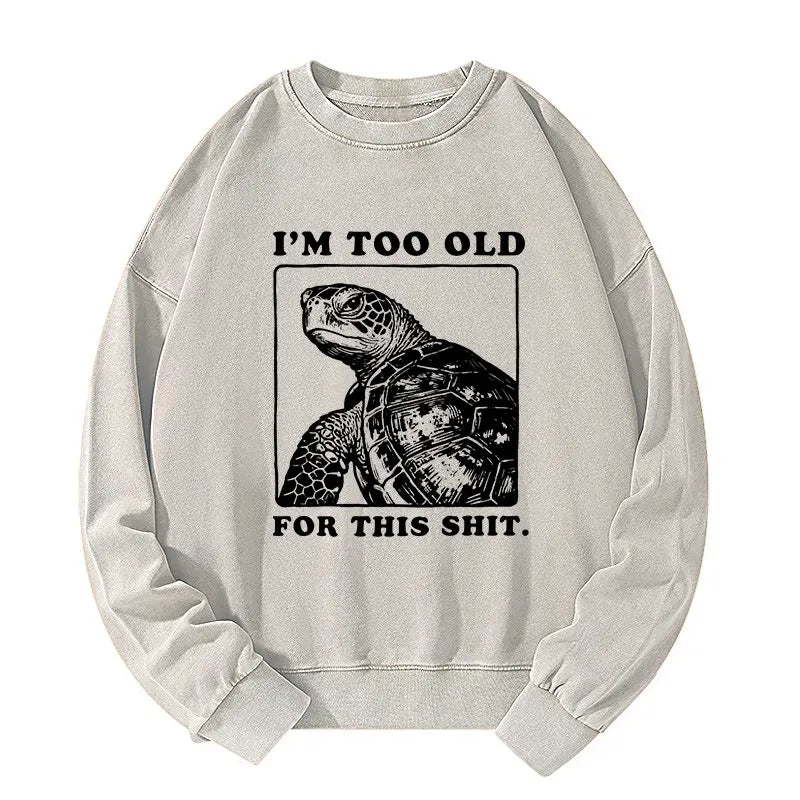 Vintage washed Japanese meme sweatshirt