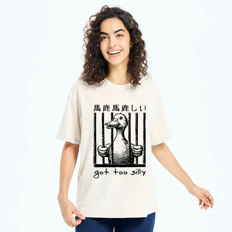 Kyoto-Lion Silly Goose Lockup Washed T-Shirt