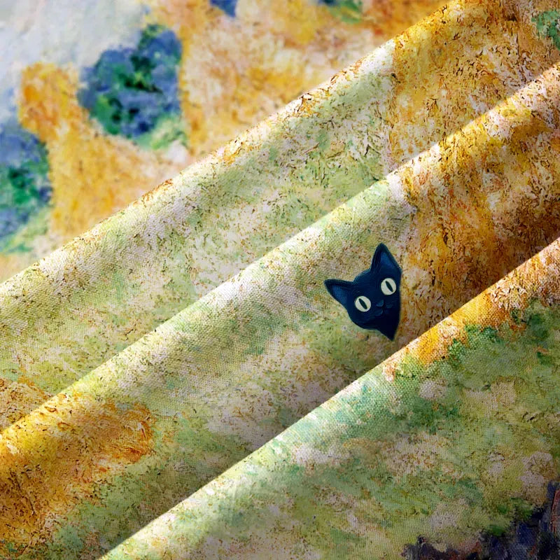 Black Cat Aloha Shirt for Summer