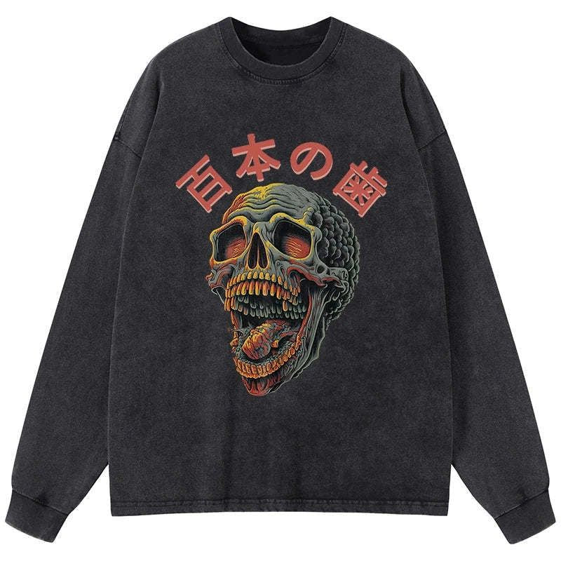 Unisex Skull Long Sleeve with Free Shipping