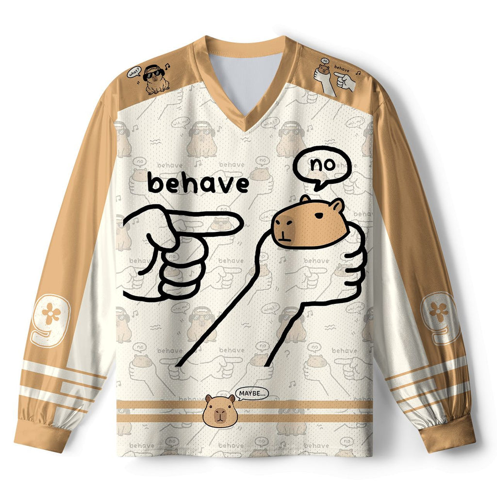 Kyoto-Lion Dishonest Capybara Paneled Long Sleeve Jersey