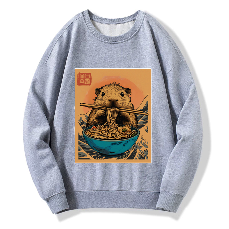 japanese opossum ramen sweatshirt for men
