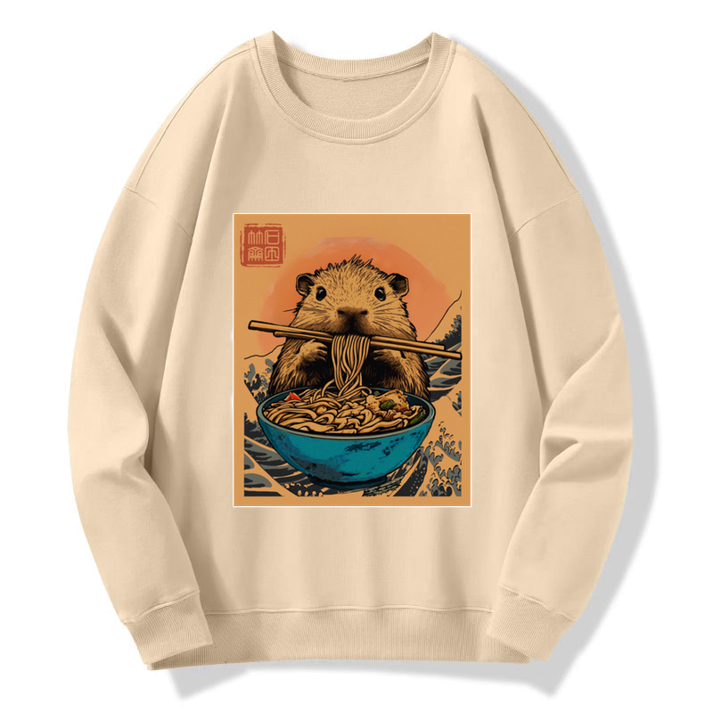 japanese opossum ramen sweatshirt for men