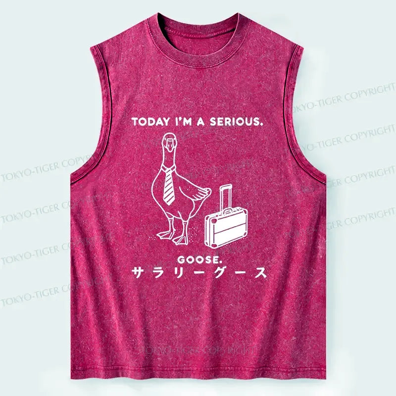 Kyoto-Lion Hard Working Goose Tank Top Trendy