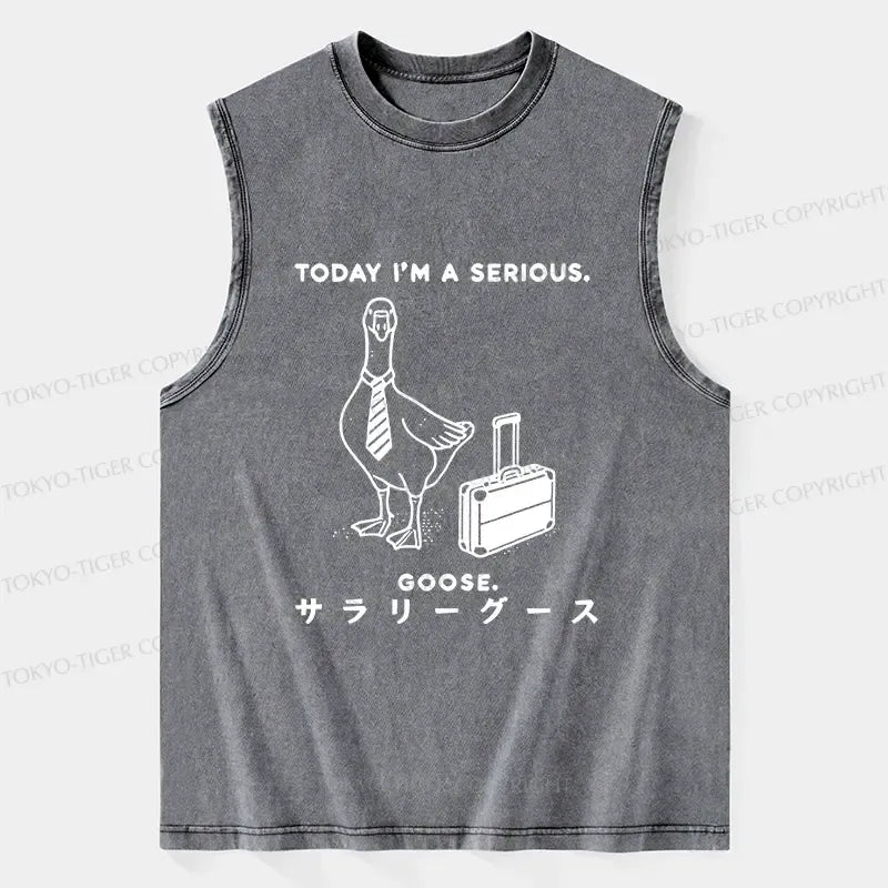 Kyoto-Lion Hard Working Goose Tank Top Trendy