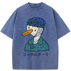 Kyoto-Lion Van Gogh's Goose Washed T-Shirt