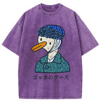 Kyoto-Lion Van Gogh's Goose Washed T-Shirt