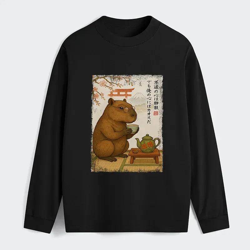 Vintage Ukiyo-e Capybara Tee for Street Style