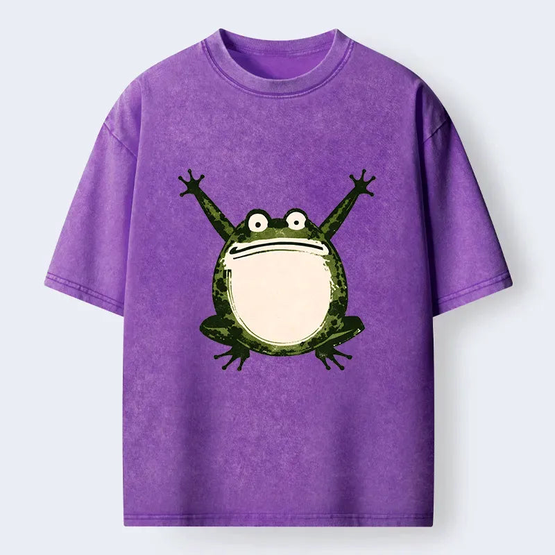 Japanese Ukiyoe Funny Frog T-Shirt