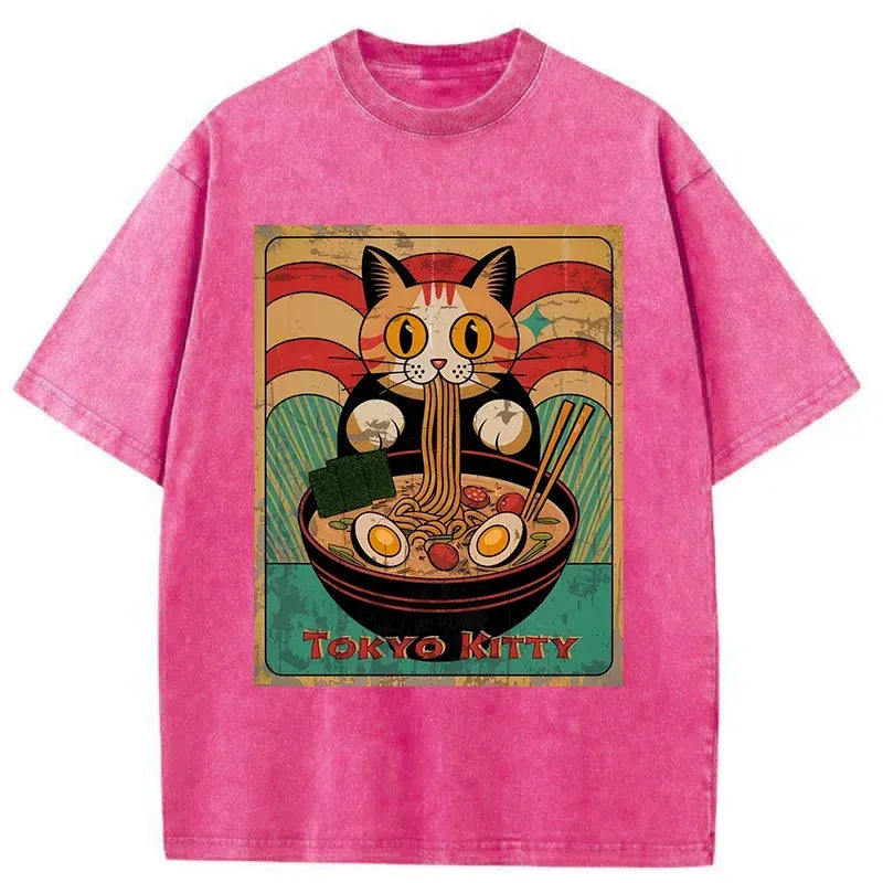 kyoto lion washed cat tee