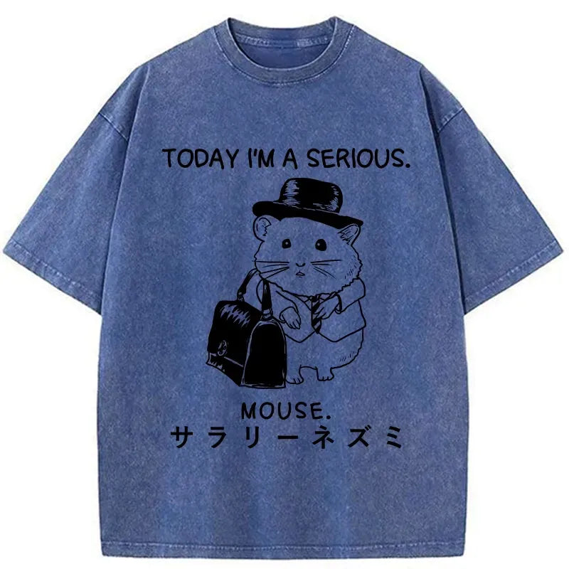 Japanese washed t-shirt for daily wear