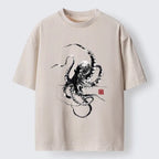 vintage Japanese art t-shirt for men