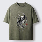 vintage Japanese art t-shirt for men