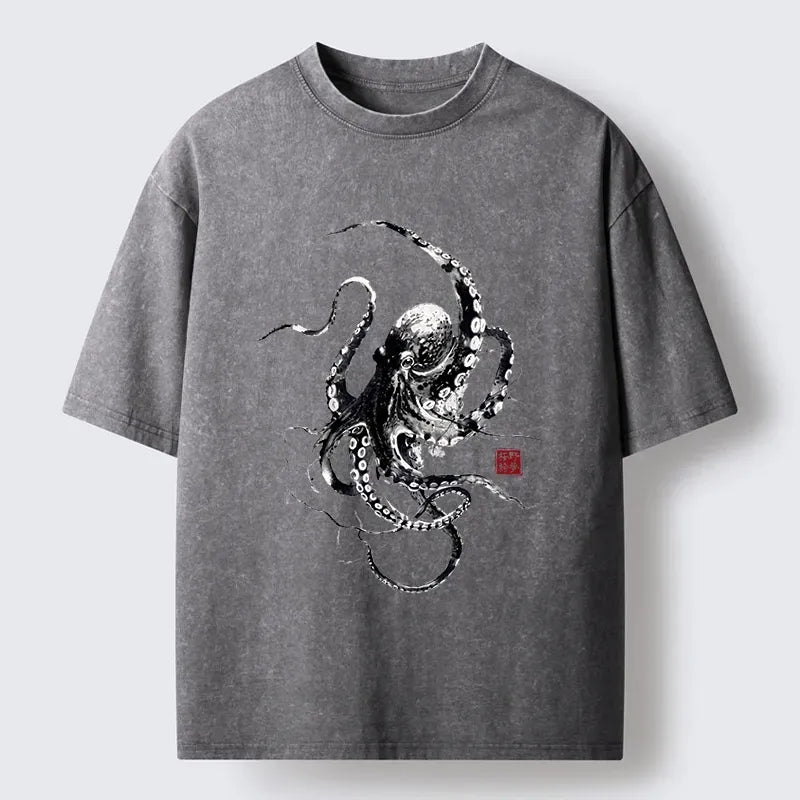 vintage Japanese art t-shirt for men