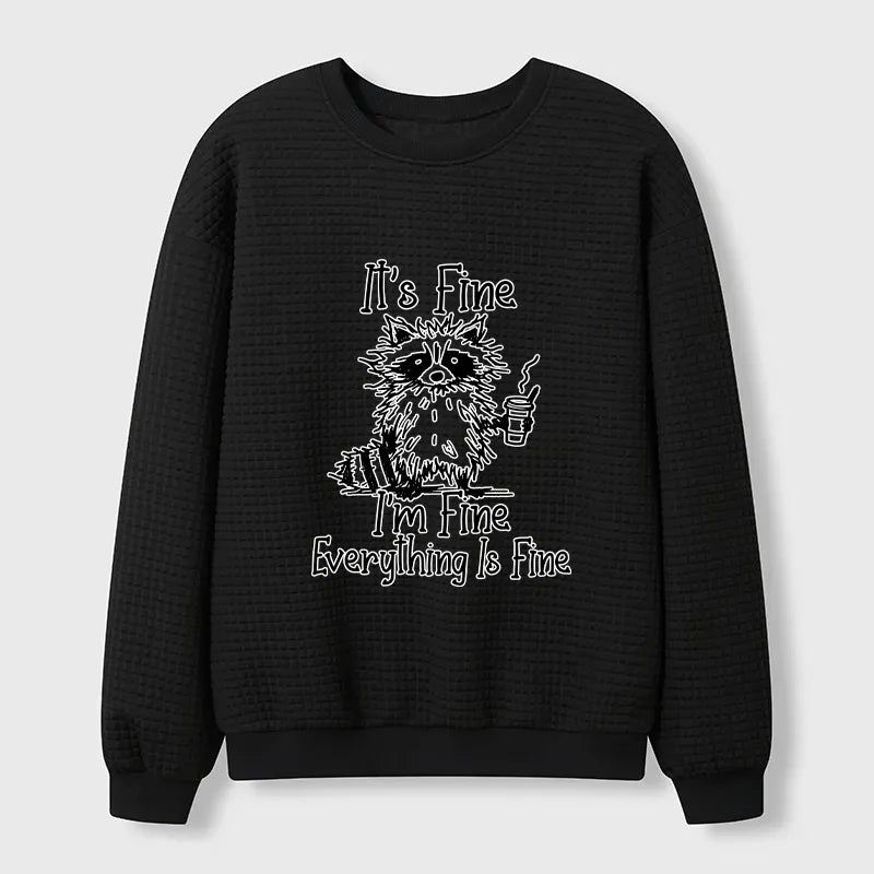 unisex waffle sweatshirt for casual style