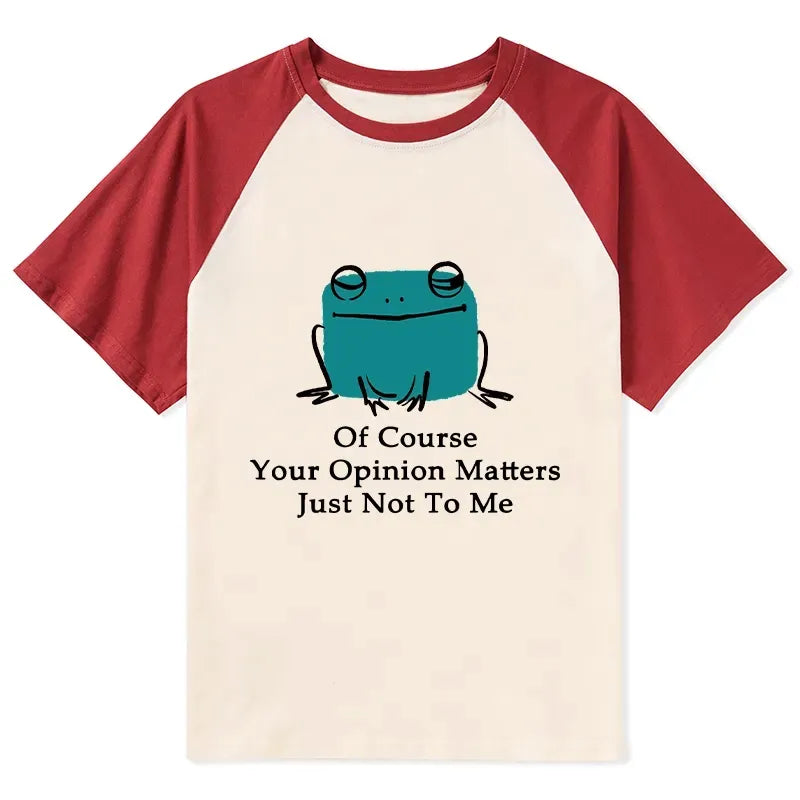 Unbothered Frog Raglan Tee for Daily Wear