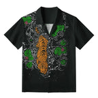 Traditional Ukiyo-e Tiger Button-up Shirt