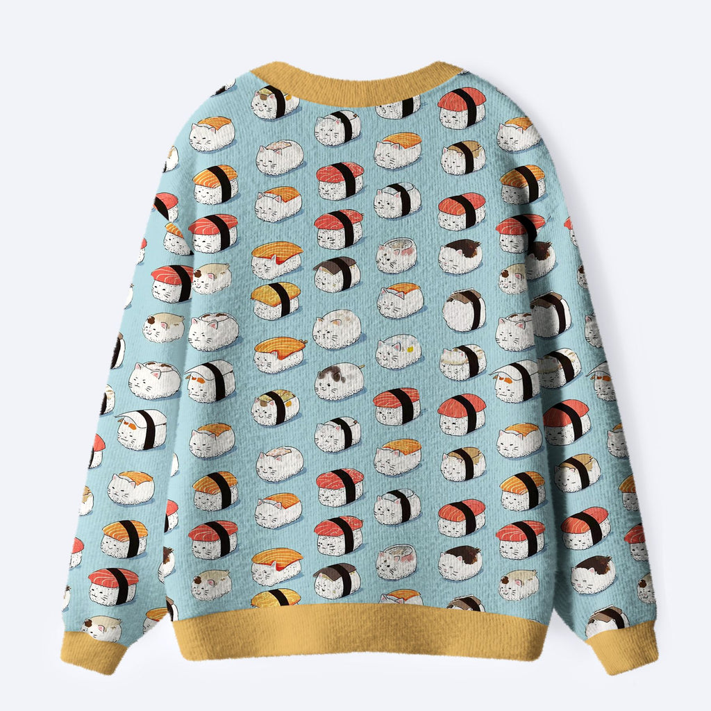 Funny Cat Sushi Cardigan Gift Idea