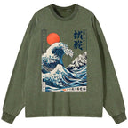 Japanese Ukiyo-e Long Sleeve T-Shirt
