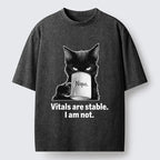 Japanese Vintage Cat Meme T-Shirt