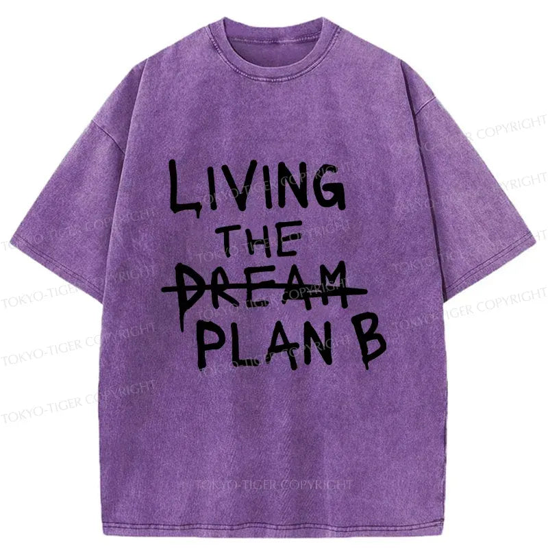 Japanese Vintage Washed T-Shirt for Daily Wear