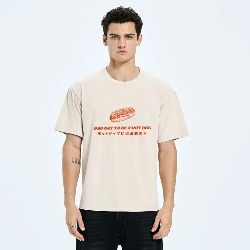 Washed Retro Unisex Tee for Daily Wear