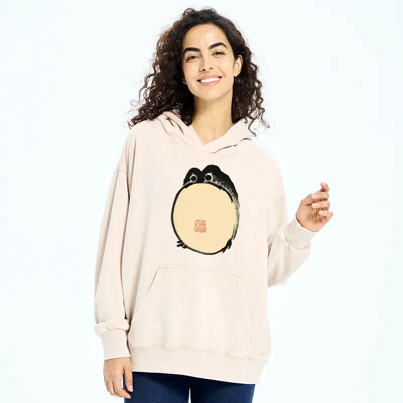 Grumpy Frog Japanese Hoodie Gift Idea
