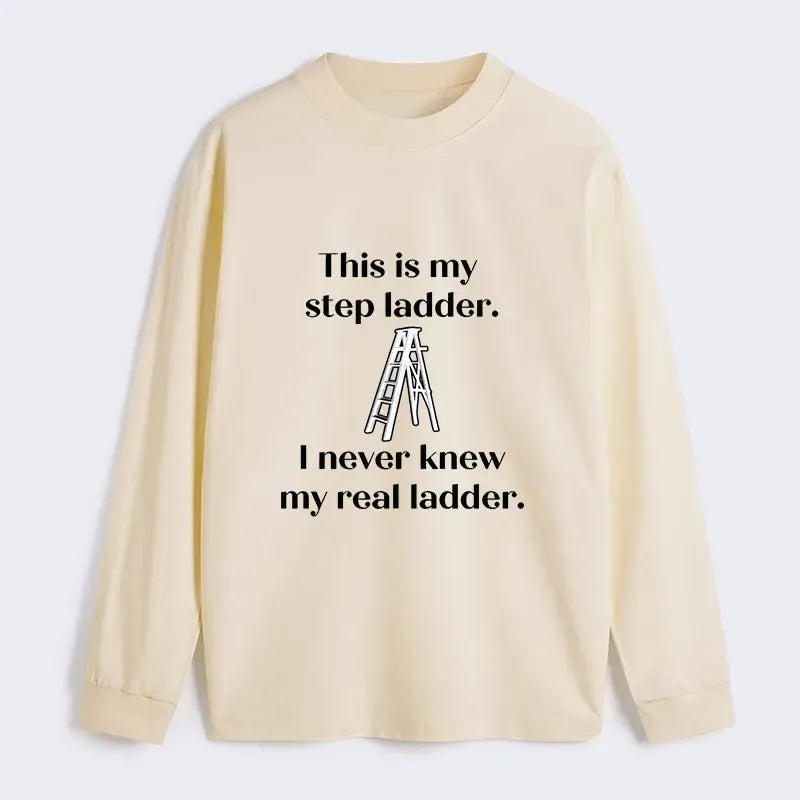 Kyoto-Lion A Real Ladder Funny Classic Long Sleeve T-Shirt