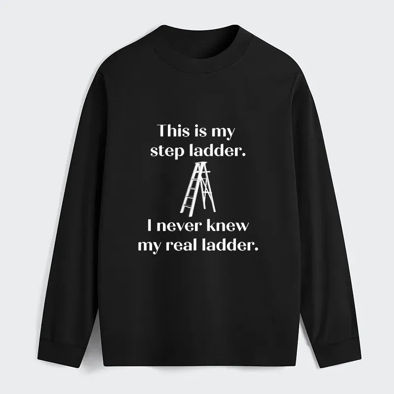 Kyoto-Lion A Real Ladder Funny Classic Long Sleeve T-Shirt