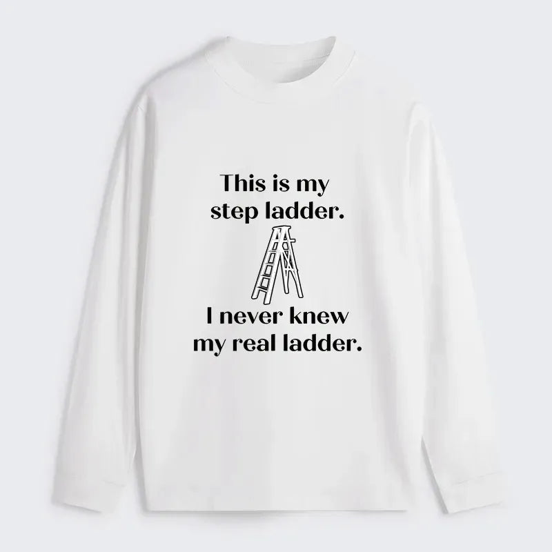 Kyoto-Lion A Real Ladder Funny Classic Long Sleeve T-Shirt