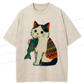 Vintage Japanese Cat T-Shirt for Weekend