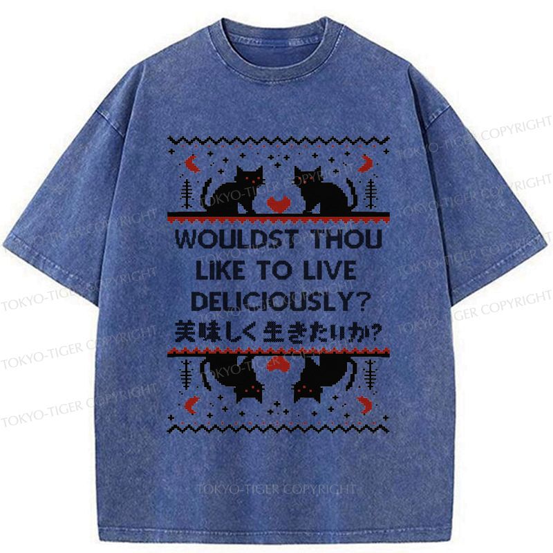Funny Cat Japanese Vintage T-Shirt