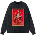 Funny Japanese frog long sleeve t-shirt
