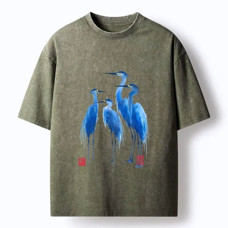 Kyoto-Lion Cotton Tee for Streetwear