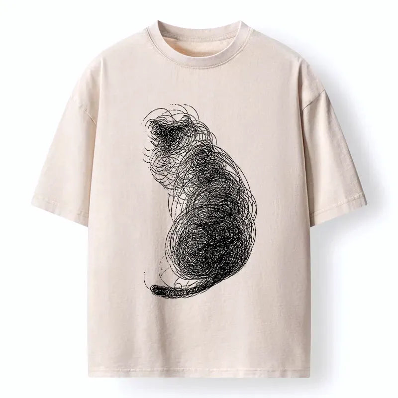 Washed unisex t-shirt for streetwear