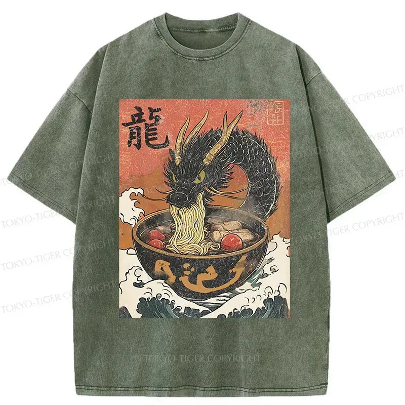 Japanese Dragon Ramen T-Shirt for Gift
