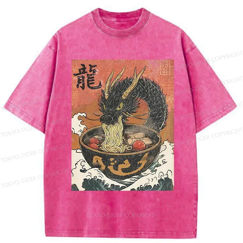 Trendy Japanese Ramen Washed Tee